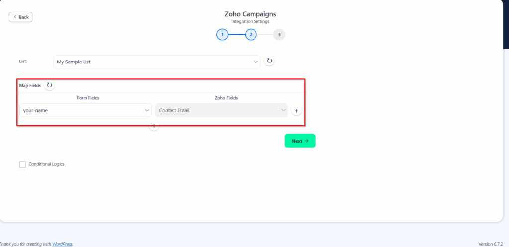 Zoho Campaigns Integration with Contact Form 7